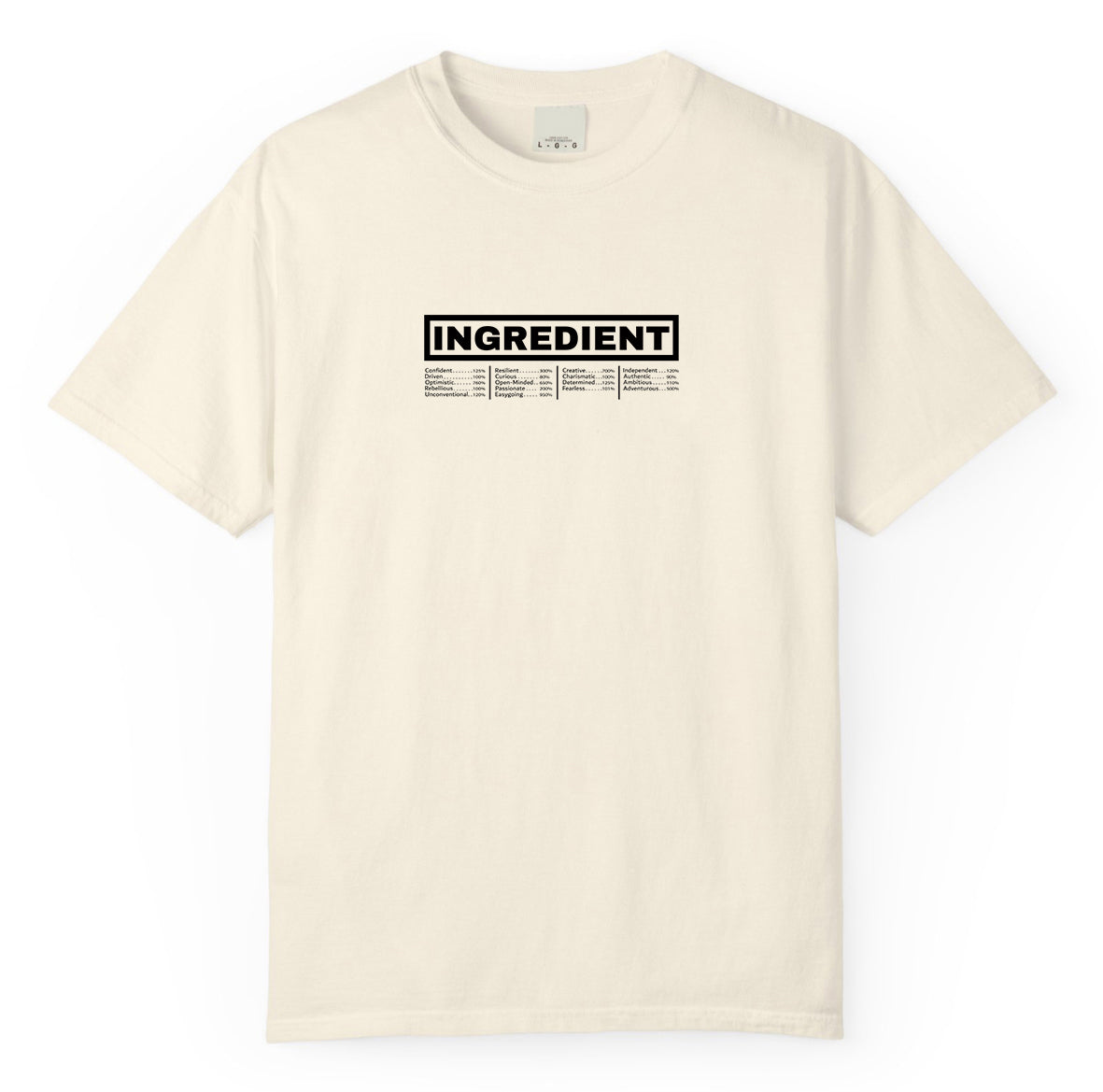 חולצת טי רכיבים – Ingredient