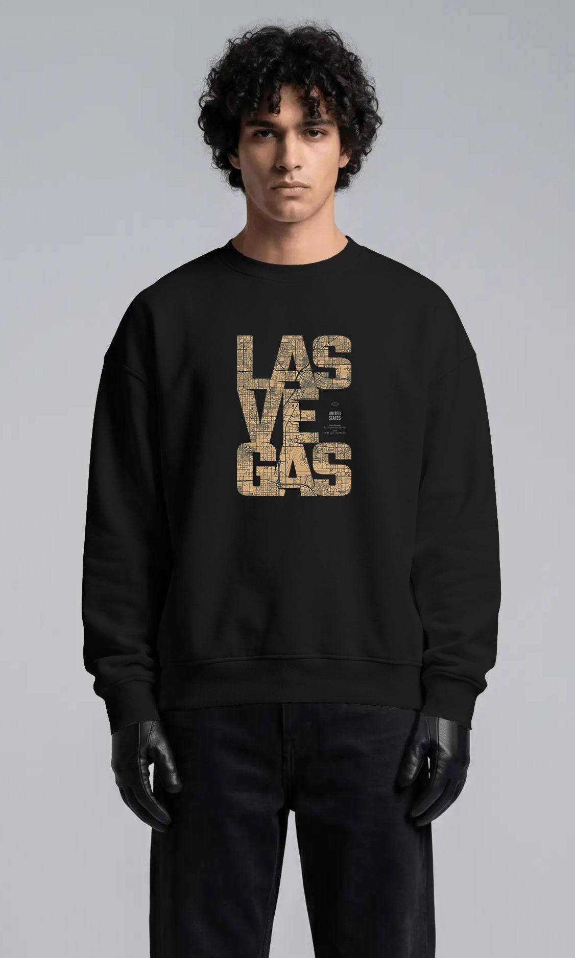סווטשירט Las Vegas – שחור