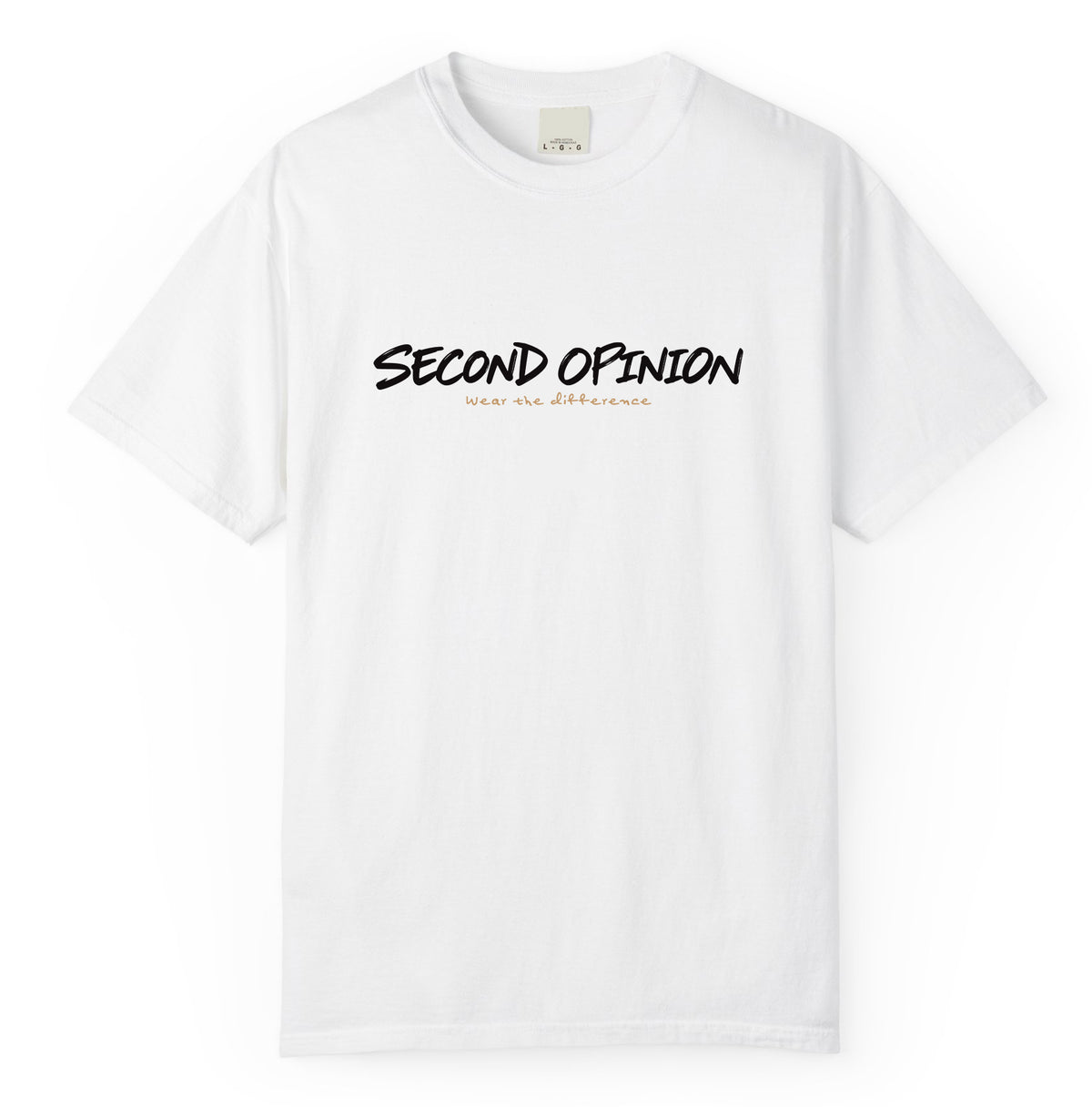 חולצת לוגו Second Opinion לבנה