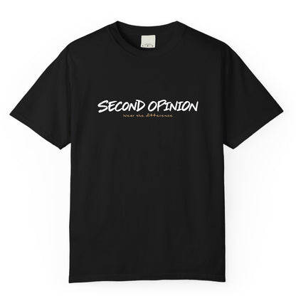 חולצת לוגו Second Opinion שחורה