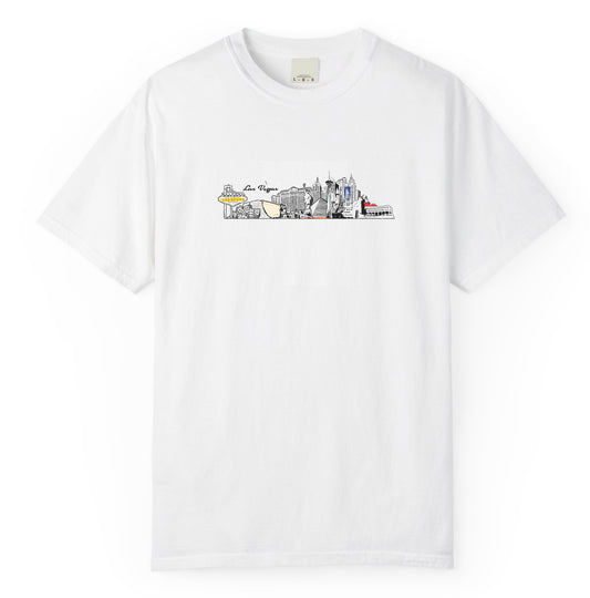 חולצת טי מודפסת Las Vegas – חולצה עם הדפס Las Vegas Skyline